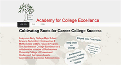 Desktop Screenshot of academyforcollegeexcellencecvte.org